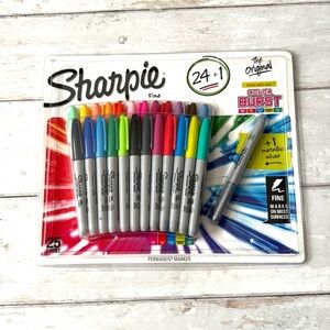 Sharpie Permanent Markers Color Burst 25ct Pack Rainbow Colors Brand NEW